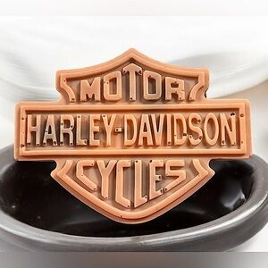 Leather scented soap 5x3in 5oz HANDMADE Shea butter Harley Davidson
